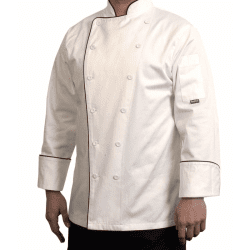 Dunkirk Long Sleeve White Chef Jacket