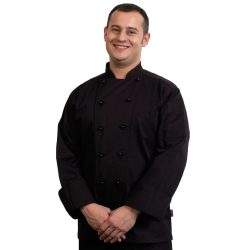 J015 Laval Black Full Sleeve Chef Jacket