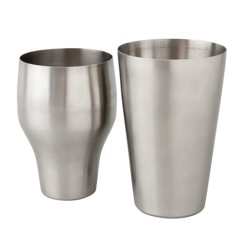 Mezclar 2 Piece French Shaker in Stainless Steel