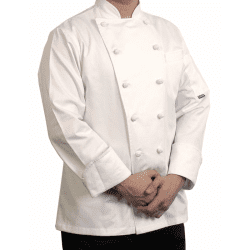 Montpellier Long Sleeve White Chef Jacket