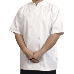 Ryan Chef Jacket White Short Sleeve