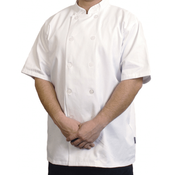 Ryan Chef Jacket White Short Sleeve
