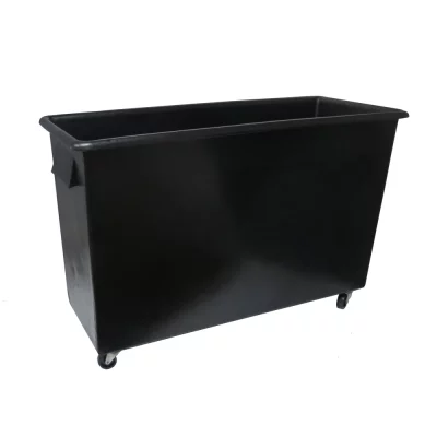 160L Black Bottle Bin - Bottle Skip