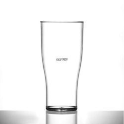 Elite Tulip 20oz Clear CE/Lined at Half Pint Nucleated Polycarbonate