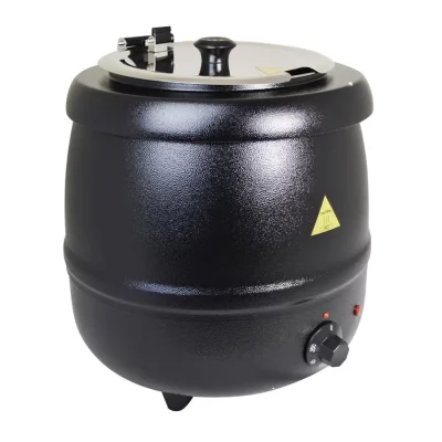 Black 10 Litre Soup Kettle
