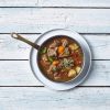 Vintage Steel Mini Fry Pan with food