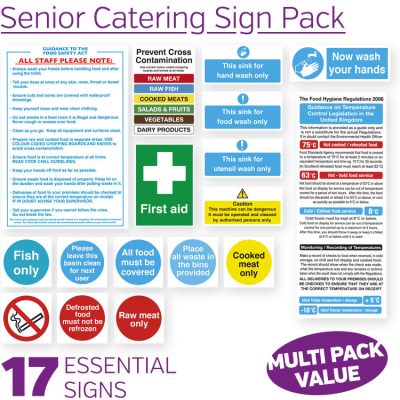 Senior Catering Sign Pack