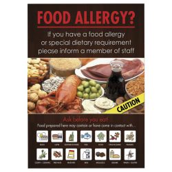 Food allergy ask before you eat notice