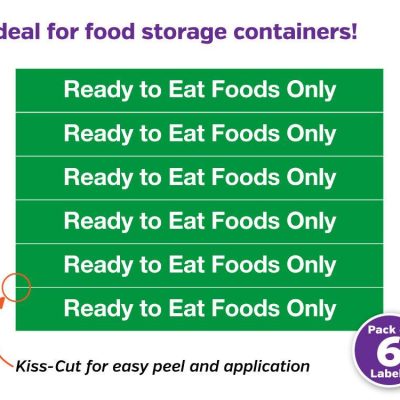 cs218 ready to eat food only labels