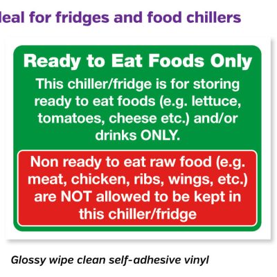 cs230 ready to eat food only notice