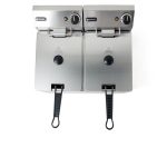 Aerial view of the Hendi Twin Tank Electric Fryer 2 x 8L