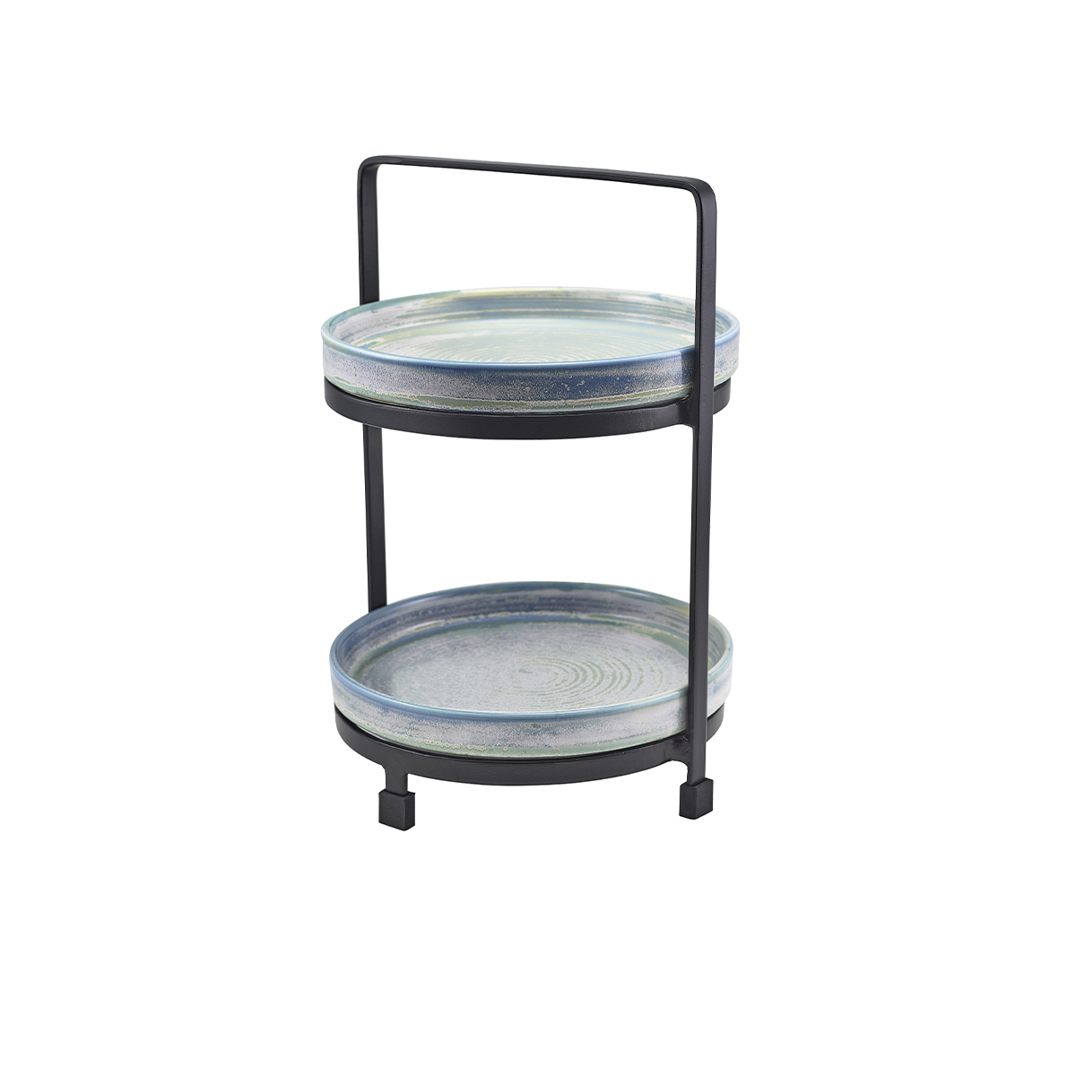 Two Tier Presentation Stand with Presentation Plates