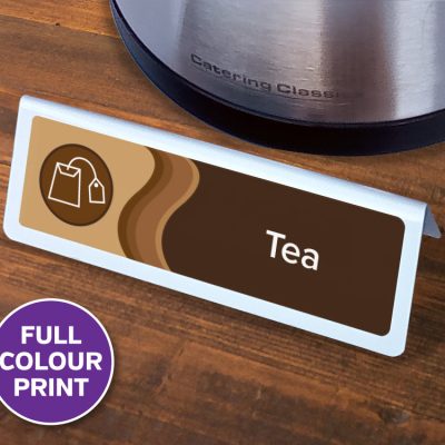 Beverage Display Table Tent Notices - Various Drinks