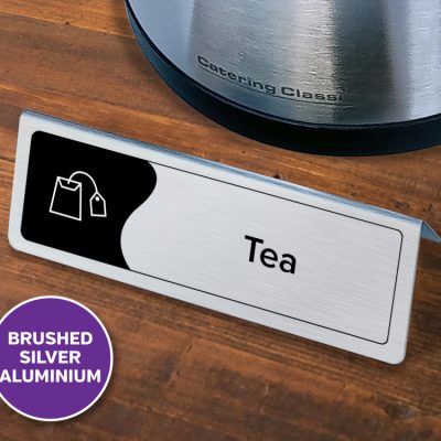 Sliver Tent Notice - Tea