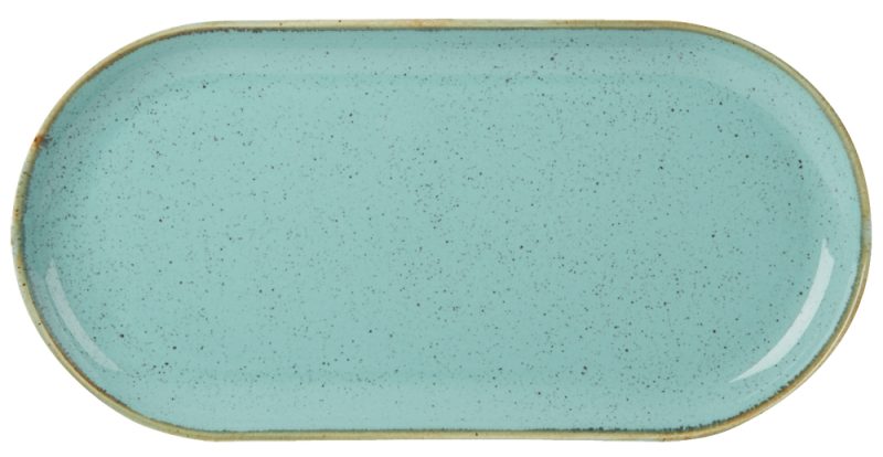 Sea Spray Narrow Oval Plate 32 x 20cm