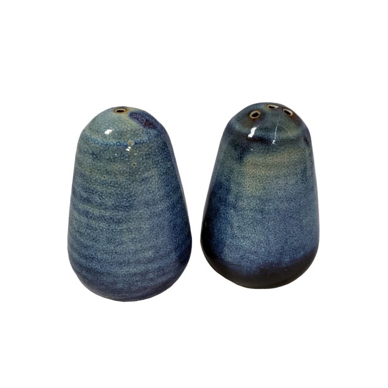 Aqua Blue Salt and Pepper Shakers