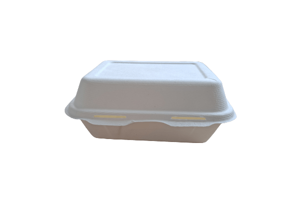 Small Bagasse Fish and Chip Tray Open
