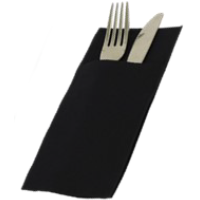 Black Cutlery Pouch