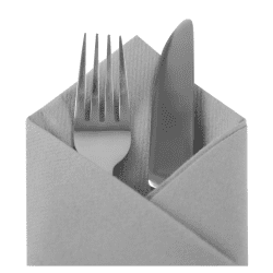 Grey Cutlery Pouch - Napkin
