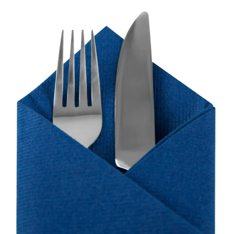 Navy Blue Napkin Pouch