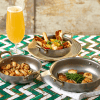 Trio of Vintage Steel Round Dishes