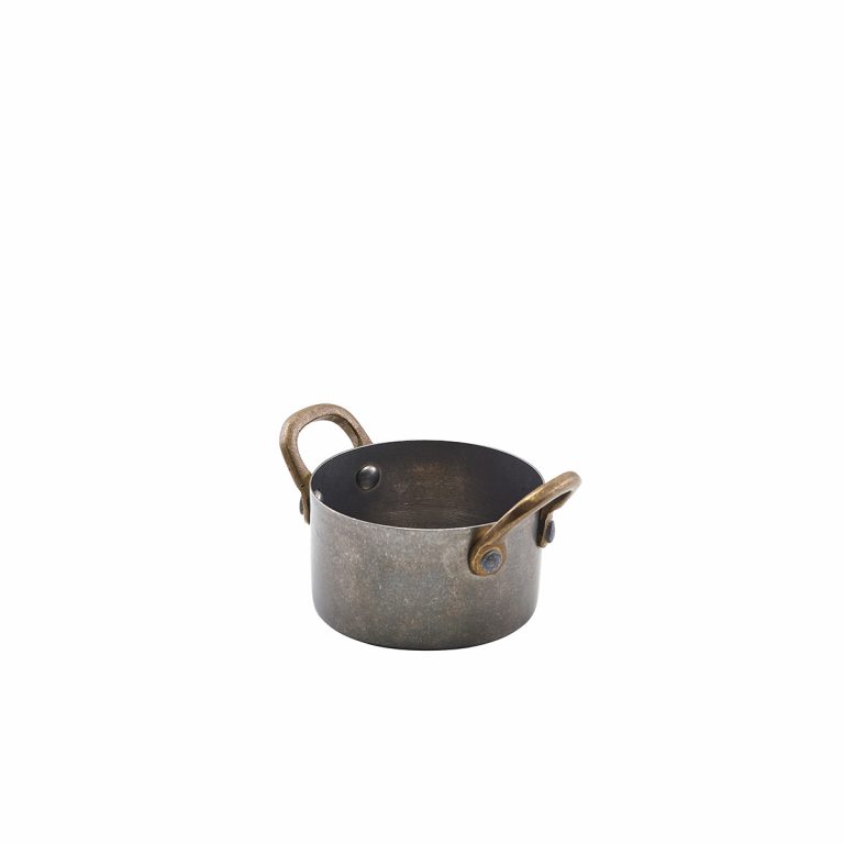 Vintage Steel Mini Casserole Dish 7.8 x 4.5cm