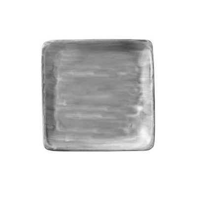 Flat Square Plate Grey 15cm