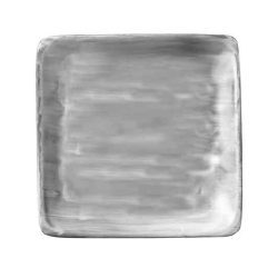 Flat Square Plate Grey 21cm
