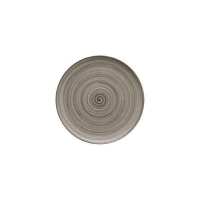 Flat Coupe Plate ceramica Wood