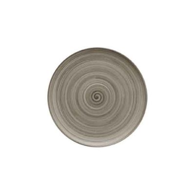 Flat Coupe Plate Ceramica Wood 20cm