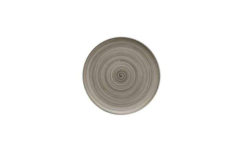 Flat Coupe Plate Ceramica Wood 20cm