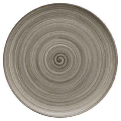 Flat Coue Plate Ceramica Wood 32cm
