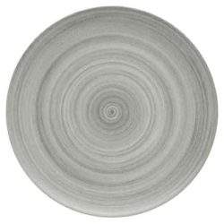 Flat Coupe Plate ceramica grey