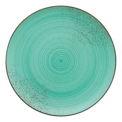Flat Coupe Plate Rustic lagoon