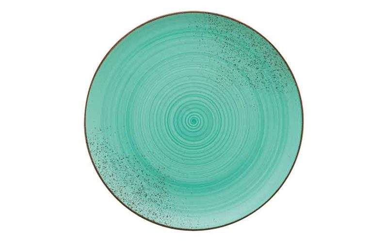 Flat Coupe Plate Rustic lagoon