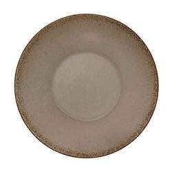 Deep Coupe Plate Natural Wood 24cm
