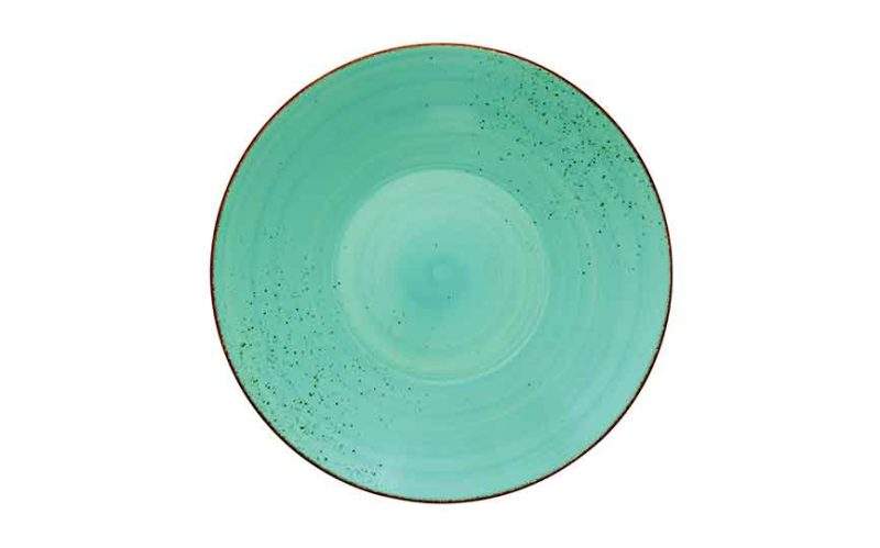 Deep Coupe Plate Rustic Lagoon 24cm