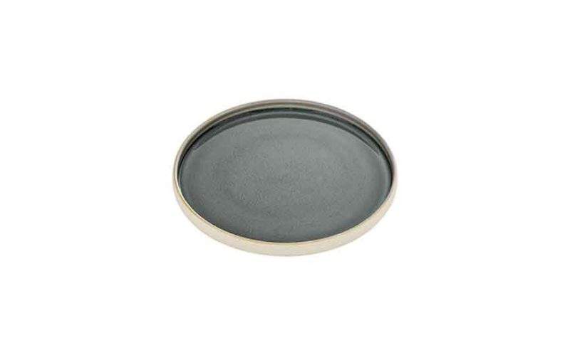 Nara Grey Flat Round Plate