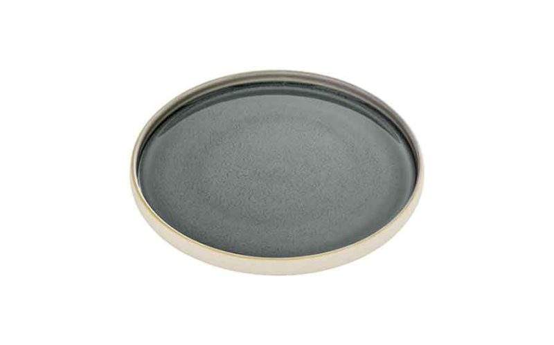 Nara Grey Flat Round Plate 27cm