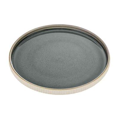 nara grey Relief Flat Plate 27cm