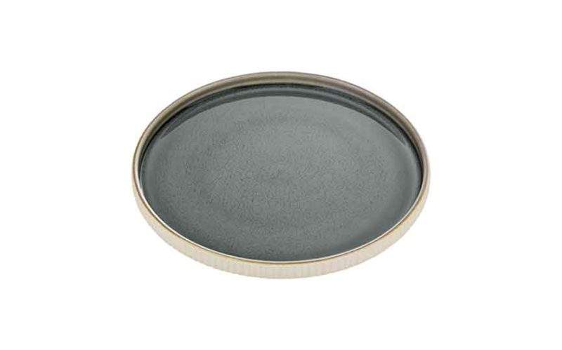 nara grey Relief Flat Plate 27cm