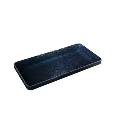 Nara Black relief Rectangular Platter