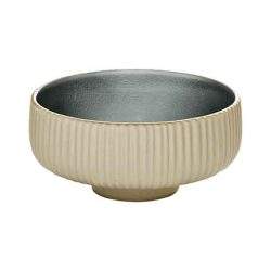 Nara Grey Relief Round Bowl 21cm