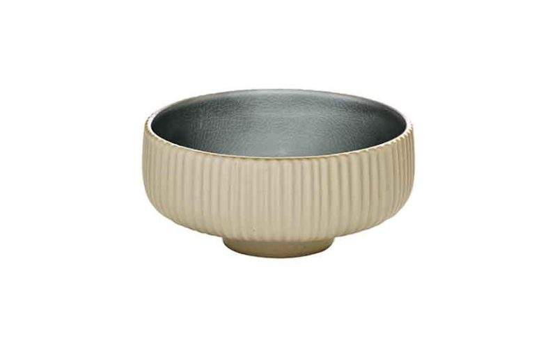 Nara Grey Relief Round Bowl 21cm