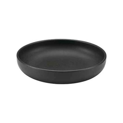 Elements Black Round Bowl 22cm