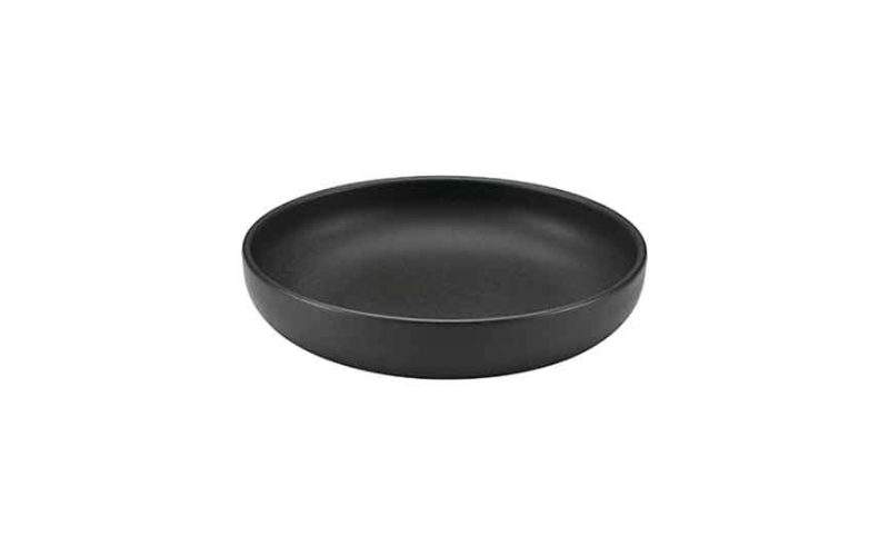 Elements Black Round Bowl 22cm