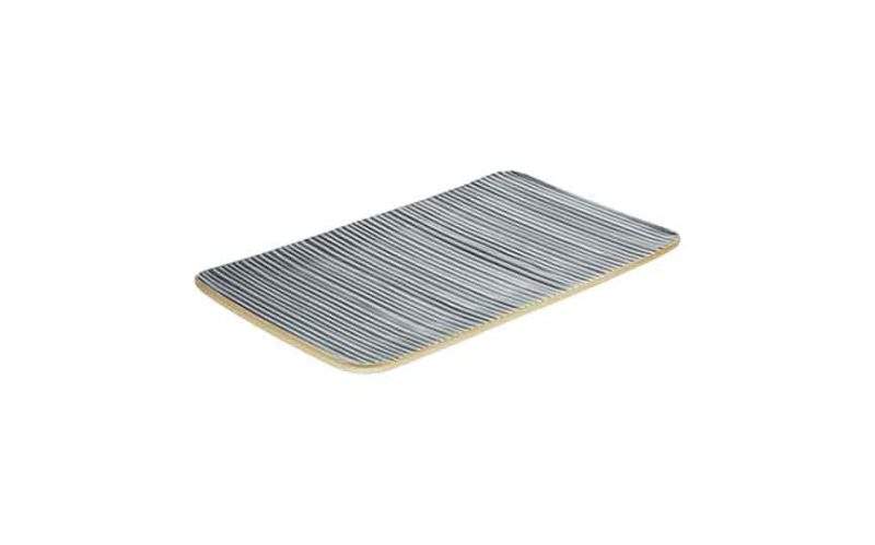 Nara Grey relief Rectangular Platter