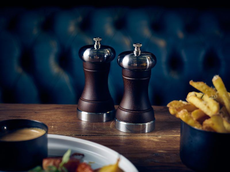 Chrome London Salt and Pepper Grinders lifestyle image