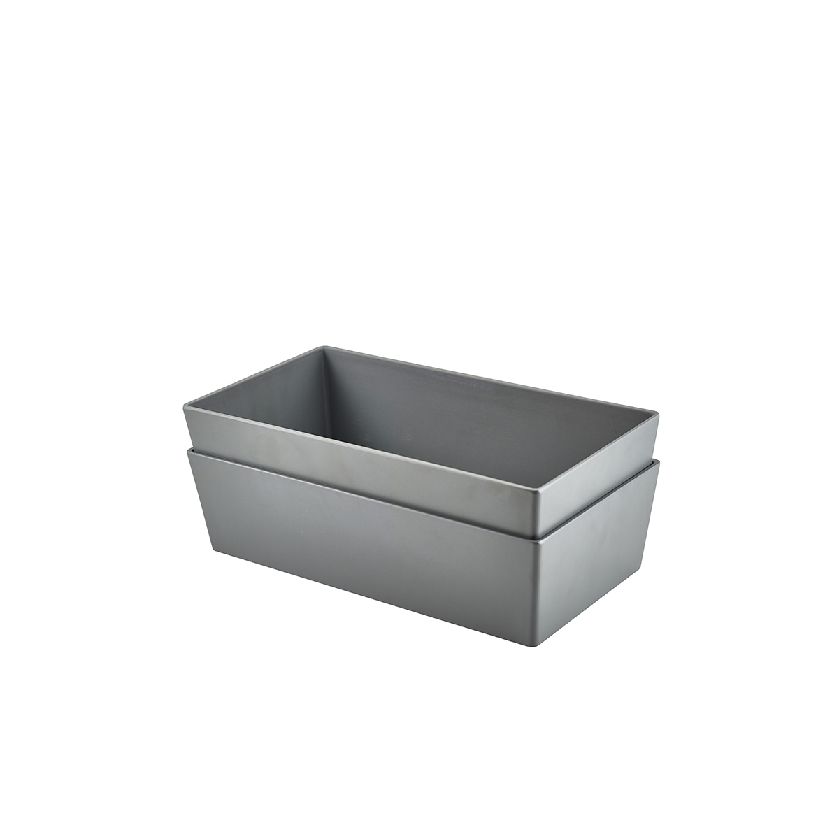 Grey Melamine Buffet Boxes Stacked