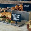 Grey Melamine Buffet Boxes displaying food